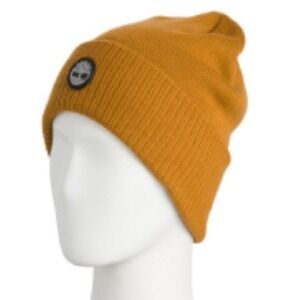 Timberland Men's Cuff Beanie with Rubber Logo